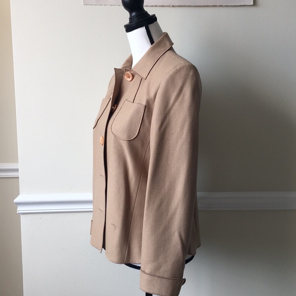 Harve Benard wool hunting jacket blazer tan - Picture 2 of 5